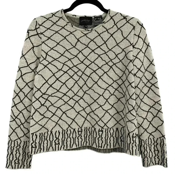 Rachel Comey Sweaters - Rachel Comey Baby Alpaca Striped Black & White Boxy Long Sleeve Knit Sweater XS